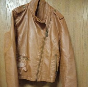 Women's Faux leather moto jacket